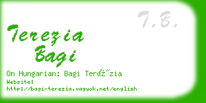 terezia bagi business card